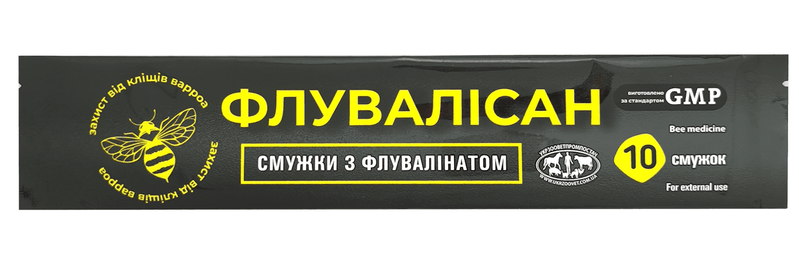 Флувалісан проти вароатозу бджіл 10 смужок